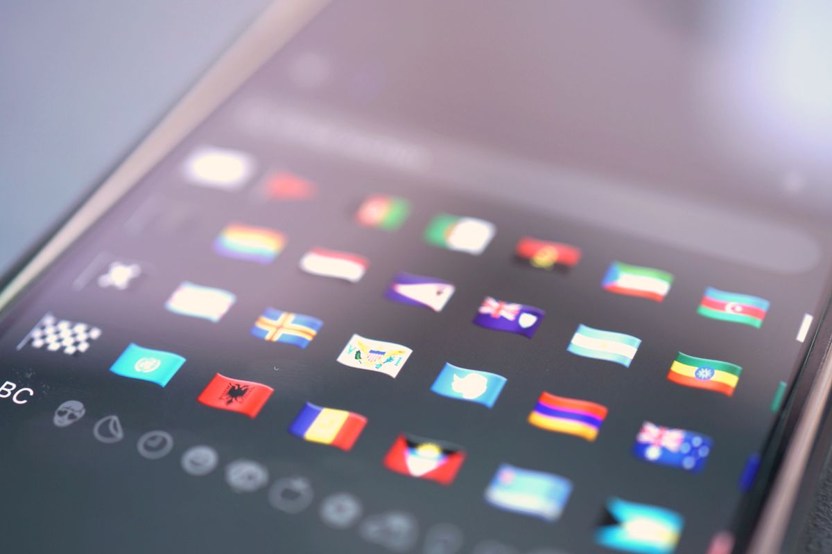 Person using a phone in their preferred language